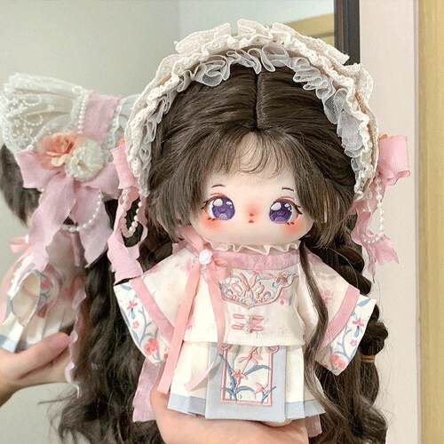 棉花娃娃衣服20cm女娃古风裙子套装现货20厘米宫廷风汉服可爱娃衣