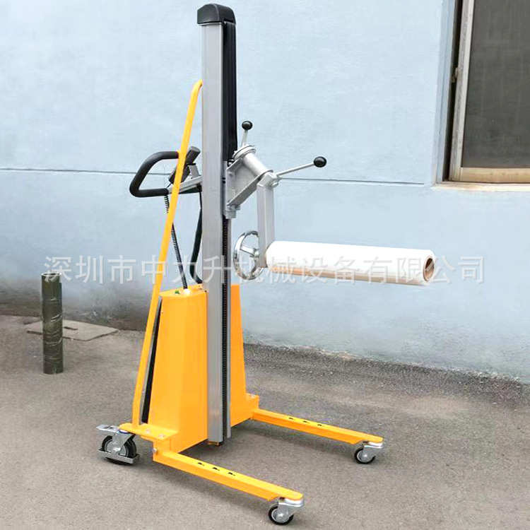 轻型电动工位车堆高车自动升降车不锈钢单轴式液压升高叉车