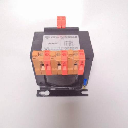 广州天正 机床控制变压器200W JBK5-200VA 440V 380V转18V 12V