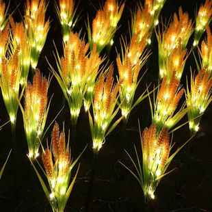 郁金香地插灯LED玫瑰花草坪花园装 饰 饰灯灯麦穗水稻插地灯节庆装