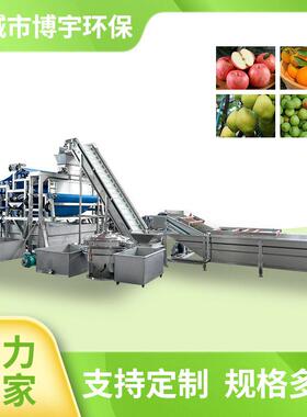 梨子清洗榨汁流水线梨膏生产全自动带式压榨机梨汁加工设备