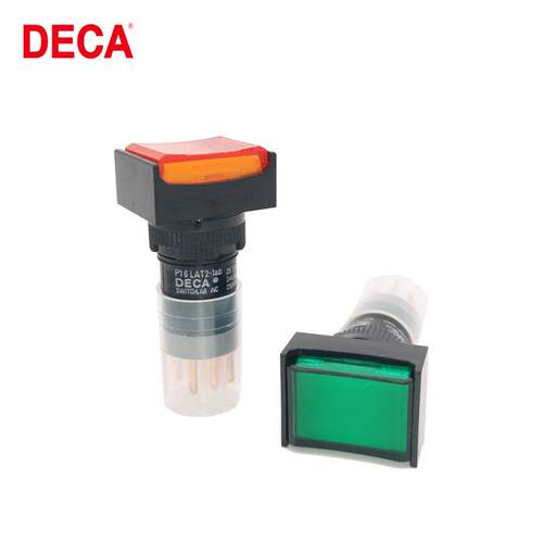 进联DECA按钮P16LAT2-1AB带灯自锁按钮开关16MM开孔1开1闭原装