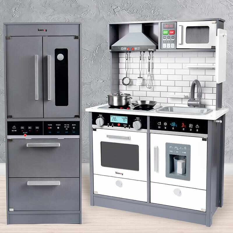 新款木制儿童声光厨房玩具男女孩过家家做饭厨具3-6-10岁宝宝玩具