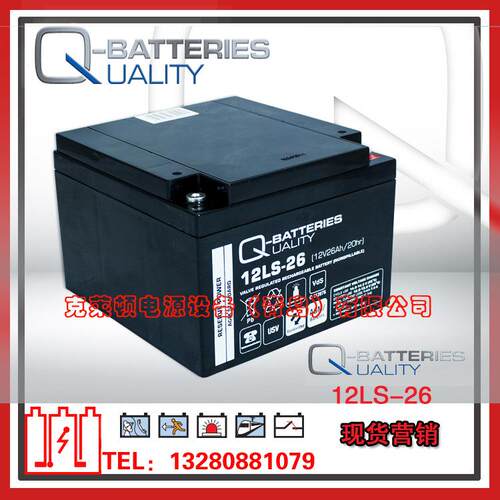 Q-Batteries蓄电池12LS-33（12V35Ah/20hr）安全系统电源蓄电池
