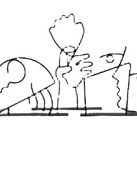 现代极简轻奢铁线抽象人物摆件客厅玄关酒柜电视柜茶几角几装饰品