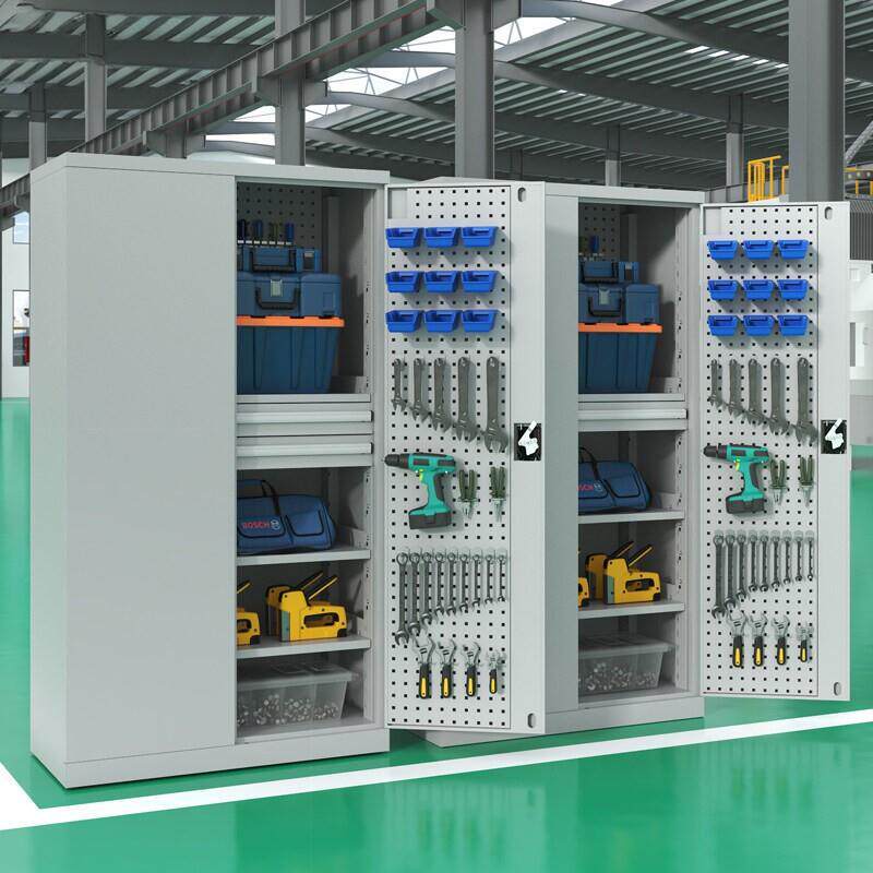 重型双开门工具柜车间用工厂收纳柜工具箱修车储物柜铁皮柜子加厚
