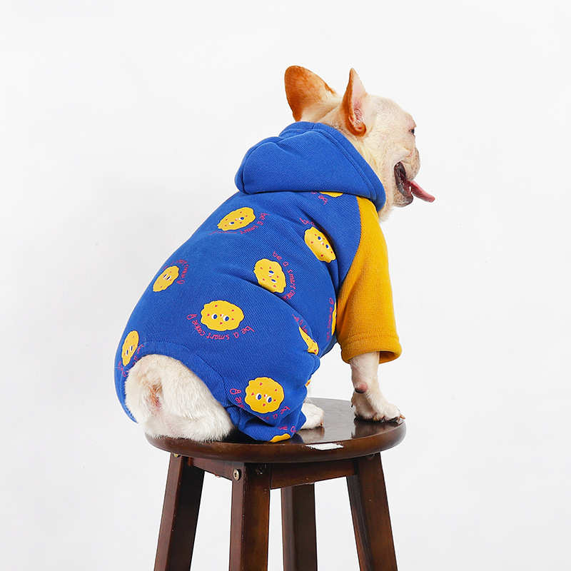 2023冬季新款狗狗衣服加绒加厚保暖宠物小型犬法斗巴哥冬装四脚衣