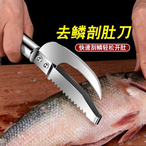 Stainless Steel Fish Scaler, Household Fish Scaling Tool, Ki