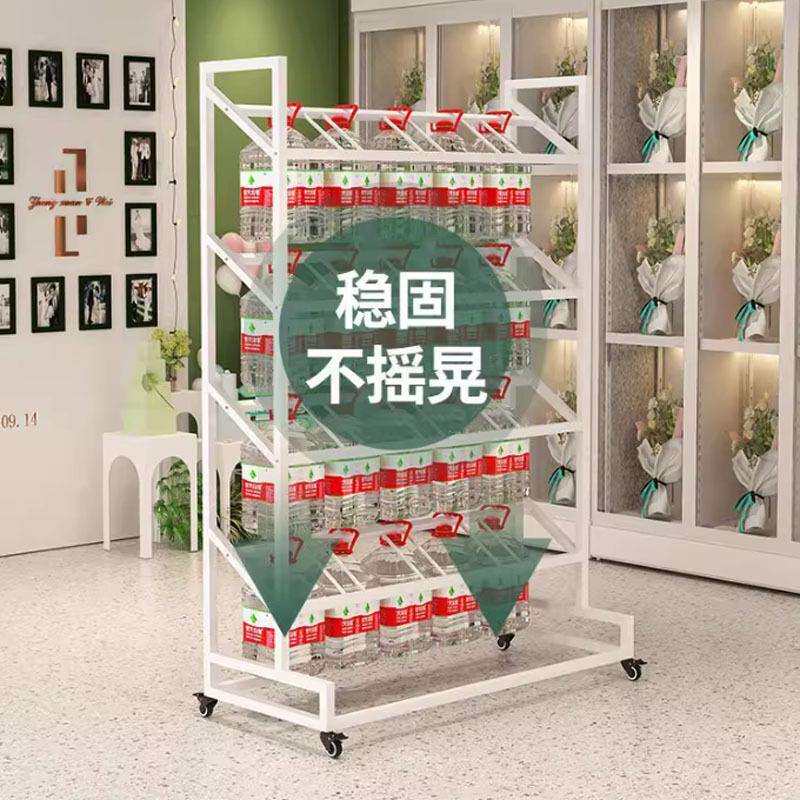 花店铁艺鲜花架摆摊醒花冷柜架子花桶展示架鲜花收纳简易网红花架