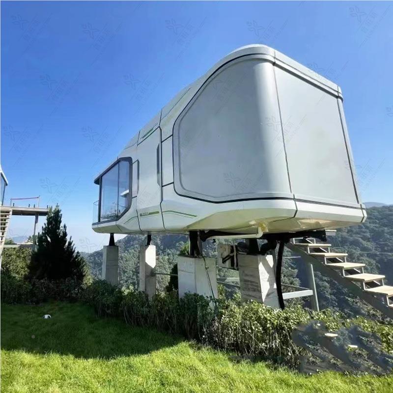 豪华住人装房箱 野奢科q2023011技集感集成房屋 未来太空舱风活动