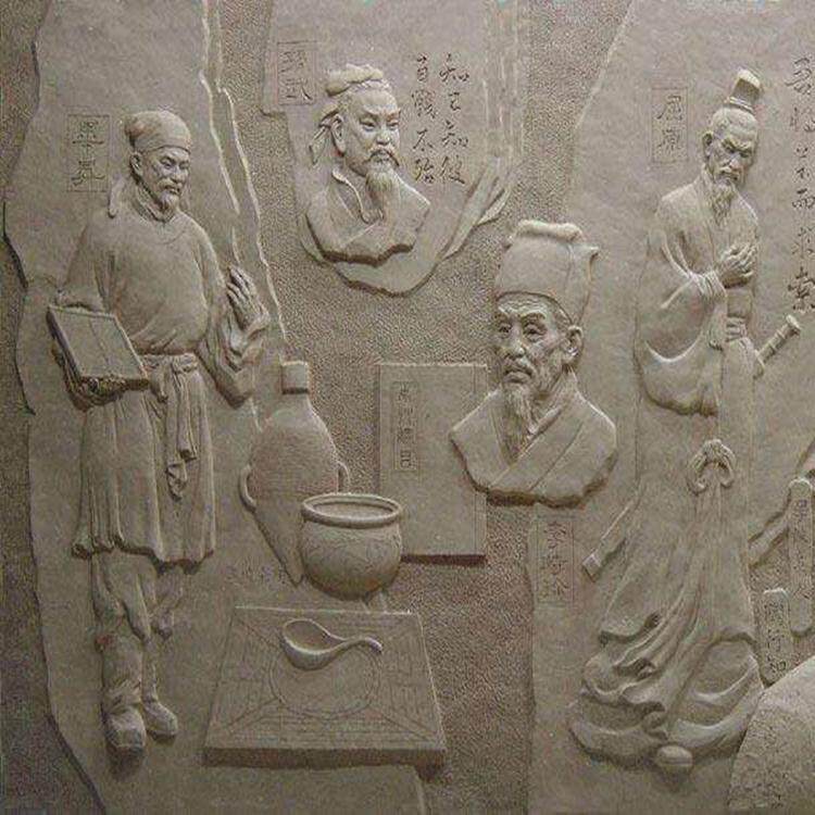 石雕浮雕天然石材雕刻大理石汉白玉酒店别墅庭院荷花鱼景观墙壁画