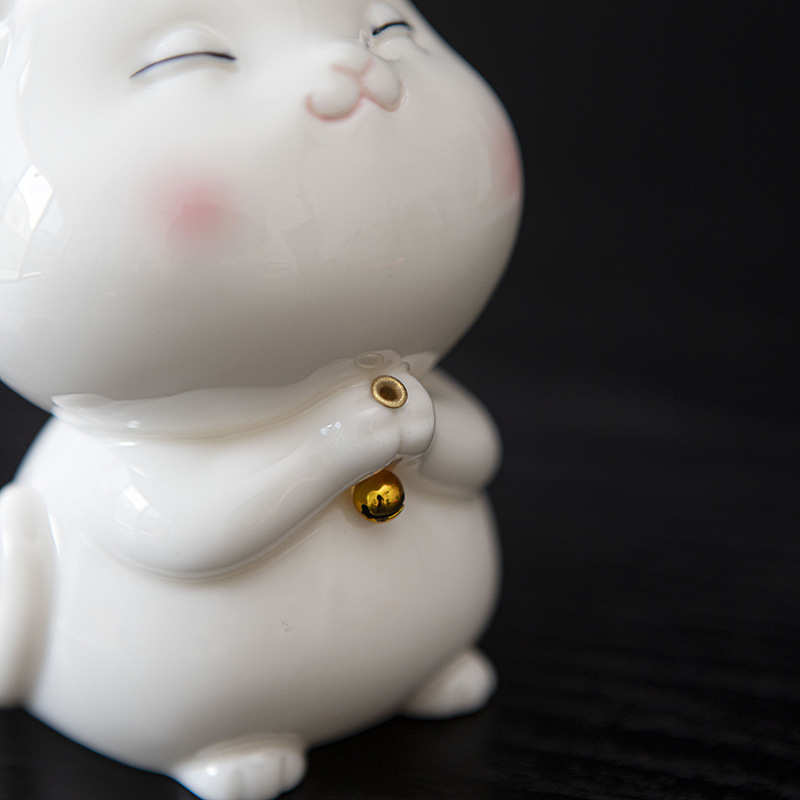 可爱猫咪香插日式陶瓷摆件香炉家用室内茶玩礼品线香檀香香托