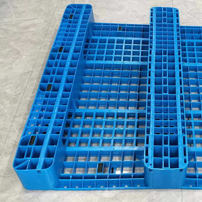 物流塑胶卡板 货物叉车踏板 冷库货架托盘 1212C网格川字塑料托盘