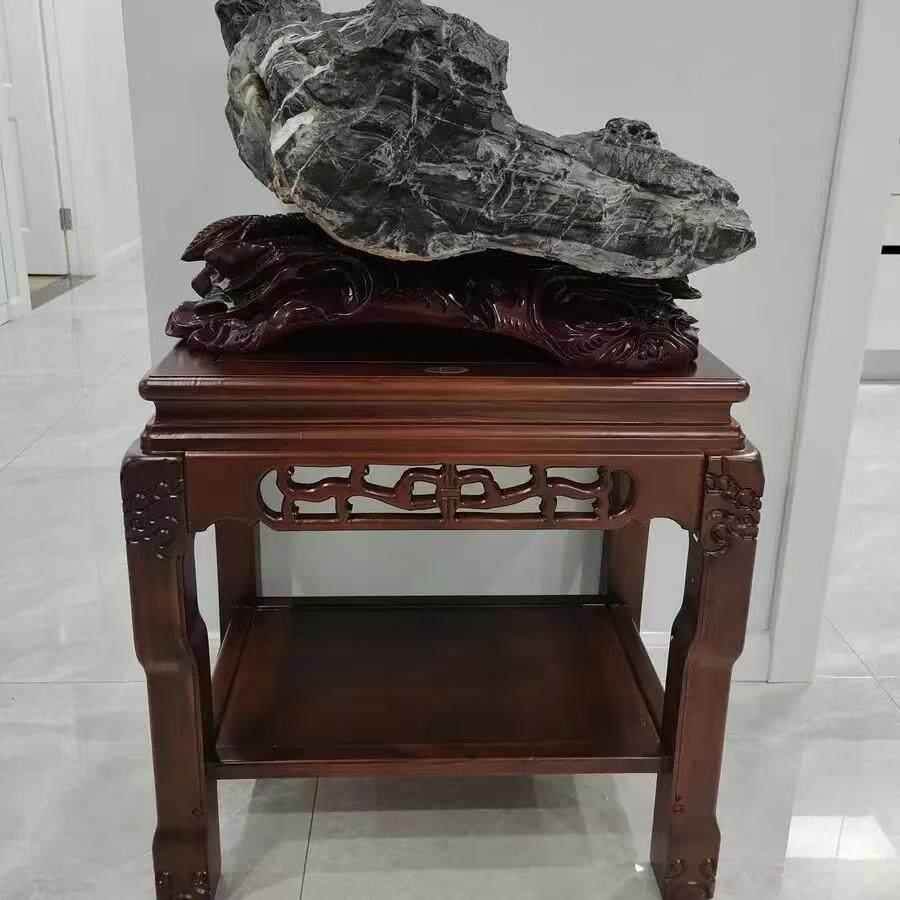盆景架实木超承重花架奇石架客厅鱼缸架室内大花架沙发边几角几桌