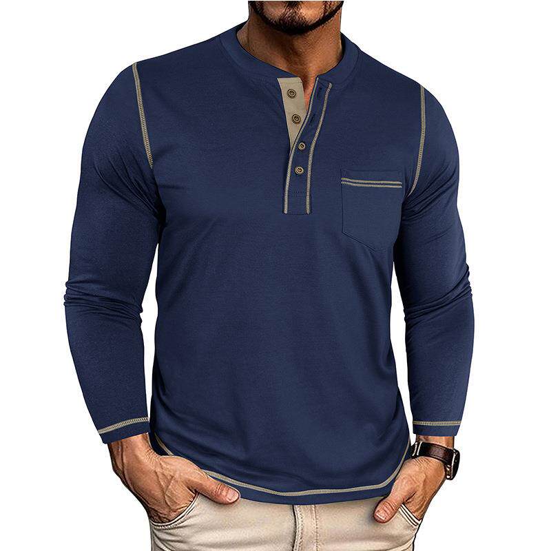 Men's mouth shirt long sleeved men's base old man