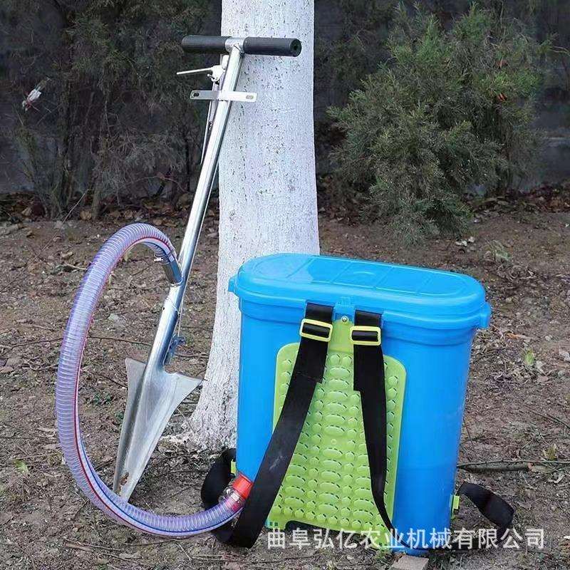 多功能双管溜肥器点肥器轻便后背式顺肥器快速精准点压施肥器