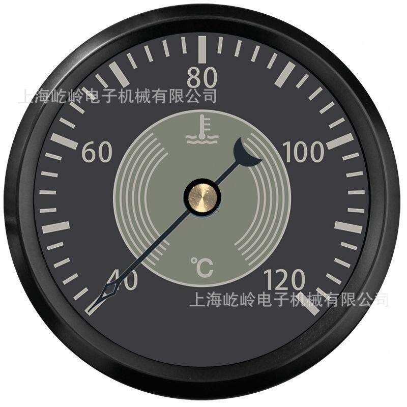 52mm复古指针水温表温度表40-120℃汽车轮船改装通用表