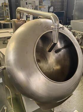 二手BYC-1000小型自动喷液药丸抛光机 糖果包衣机 种子药片糖衣机