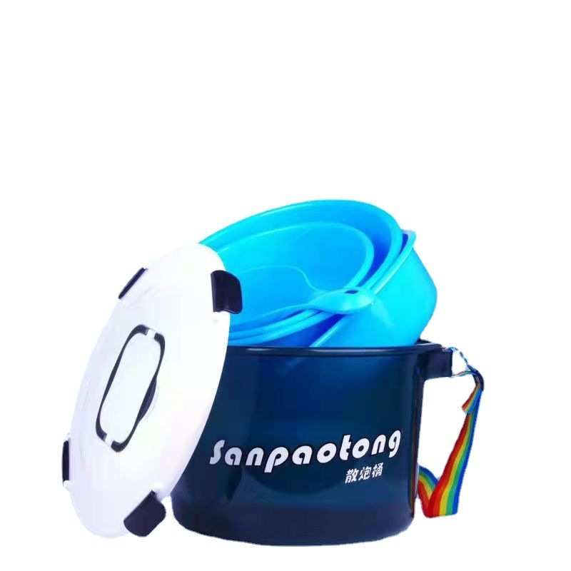 多功能散炮桶开饵桶饵料盆黑坑开饵盆五件套开饵盆特大号拌饵盆