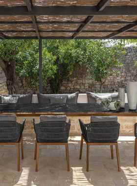 庭户外藤编沙发露天单人防花晒简阳台休闲藤椅露台园院LKZ约藤编