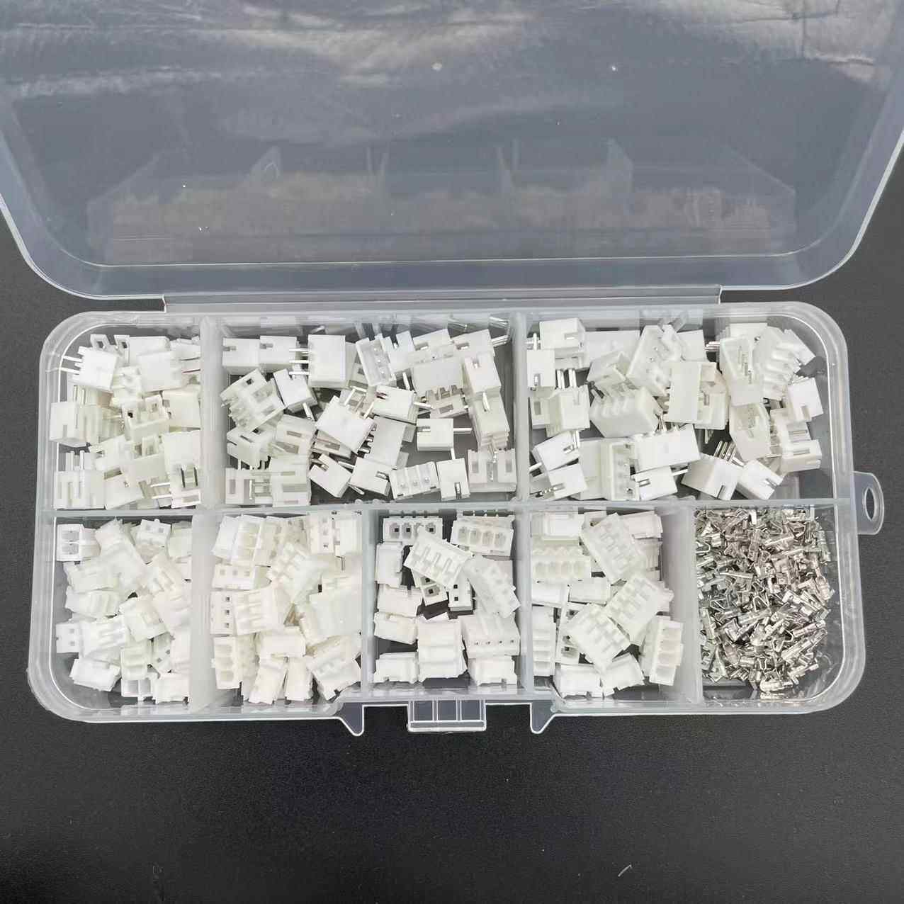 450pcs PH2.0 2P 3P 4pin各30套2.0MM直针胶壳端子JST连接器套盒