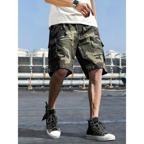 I 77912 Camouflage Big Size Shorts 短裤