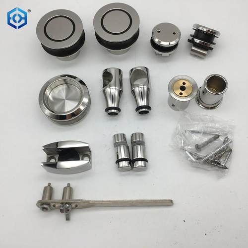 304不锈钢玻璃移门配件淋浴房玻璃移门滑轮浴室平移玻璃门配件