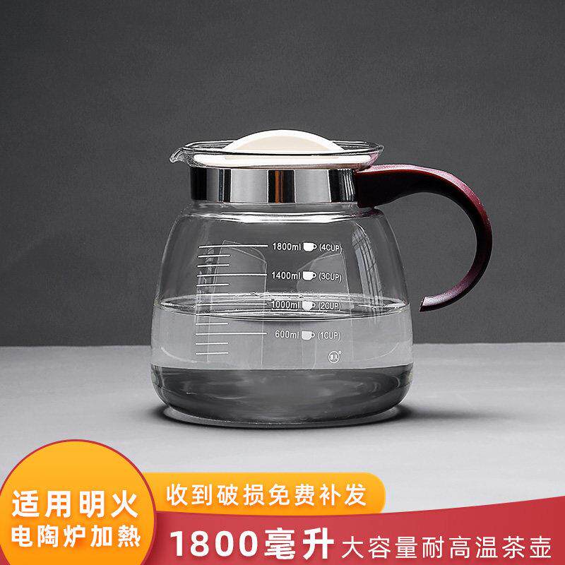 2024新款玻璃冷水壶家用客厅耐高温凉水壶防爆大容量泡茶壶冷泡壶