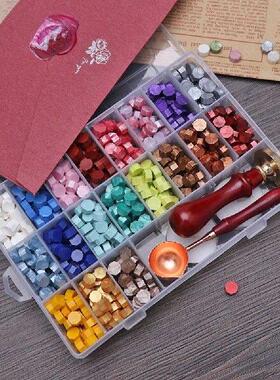 200/400/700Pcs Seal Stamp Wax Vintage Tablet Set with Spoon