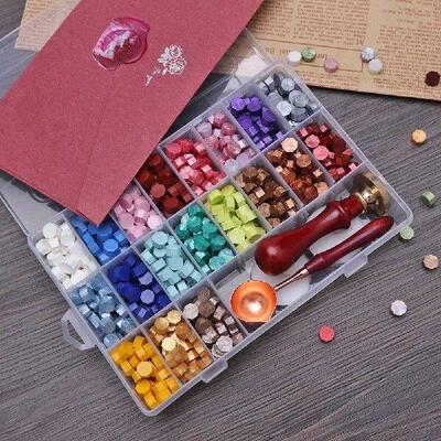 200/400/700Pcs Seal Stamp Wax Vintage Tablet Set with Spoon