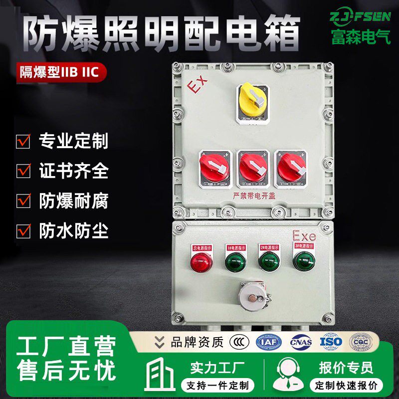 定制不锈钢防爆配电箱电箱动力箱检修电源插座箱开关接线箱电控箱