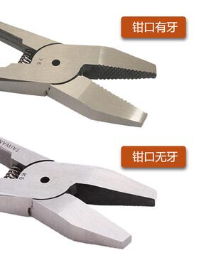 气动老虎钳K4K口6K8平夹度钳Y4Y6压Y8带齿纹线槽钳气剪大108力夹