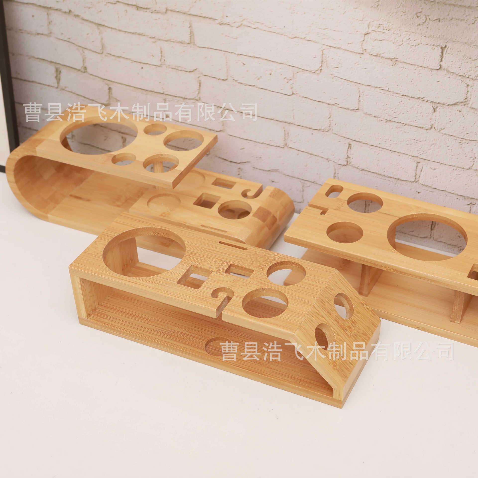 竹木调酒架木质调酒器具收纳架调酒工具展示架子酒吧酒具置物架图片
