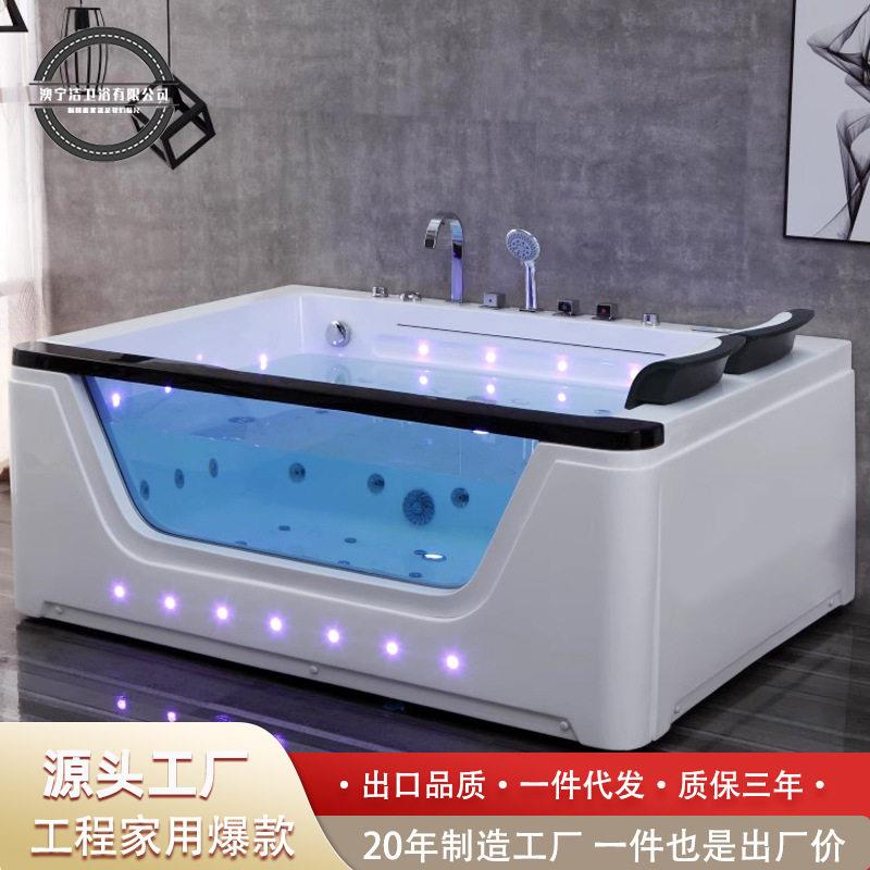 澳宁洁大瀑布冲浪按摩浴缸亚克力浴缸小户型家用恒温独立式浴缸