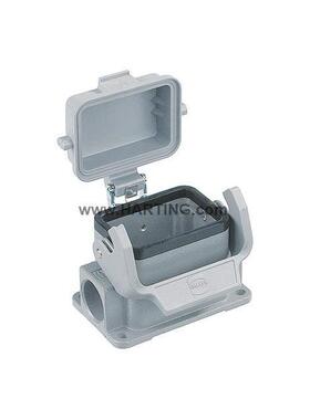 09300062296HARTING浩亭哈丁6B加高下壳带金属保护盖