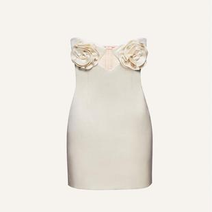 hollow slim one Womens invisible cup shoulder strap flower