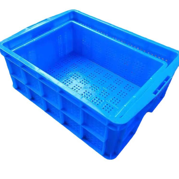 加厚塑料筐周转筐小号长方形圆眼框水果物流运输中转筐收纳储物篮