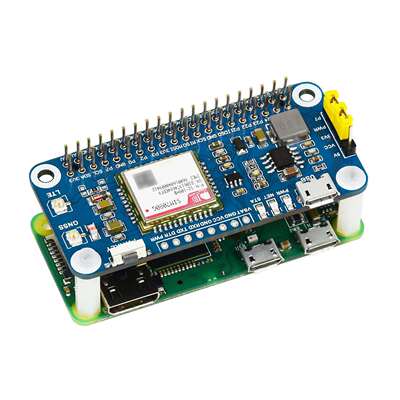 微雪树莓派NB-IoT/Cat-M(eMTC)/GNSS扩展板SIM7080G模组全球通