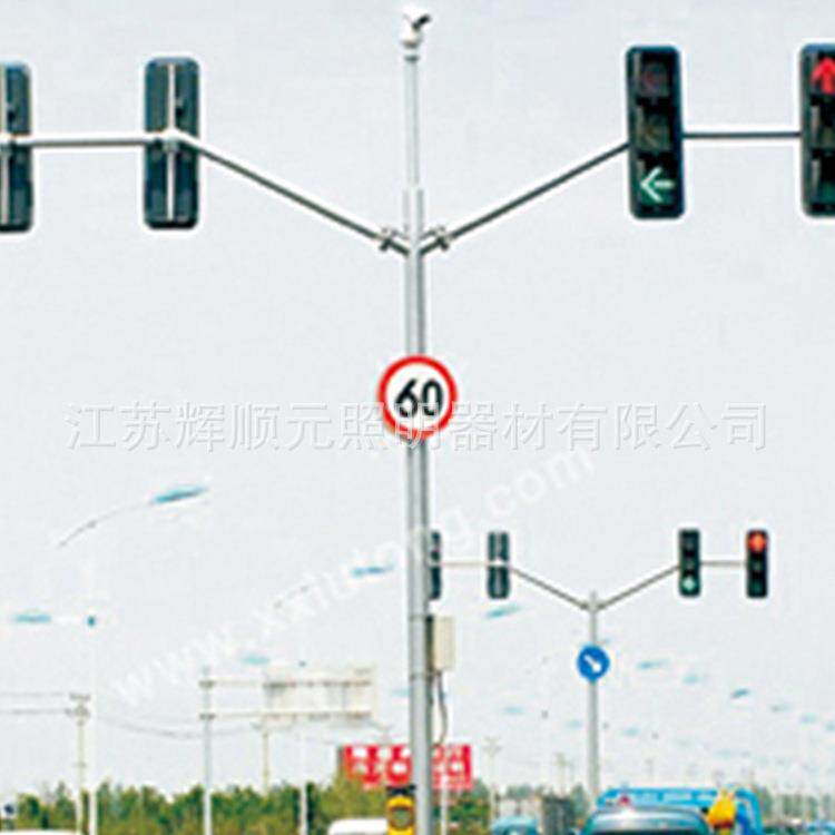 厂家定制道路交通信号灯8米框架式LED警示灯可来图加工