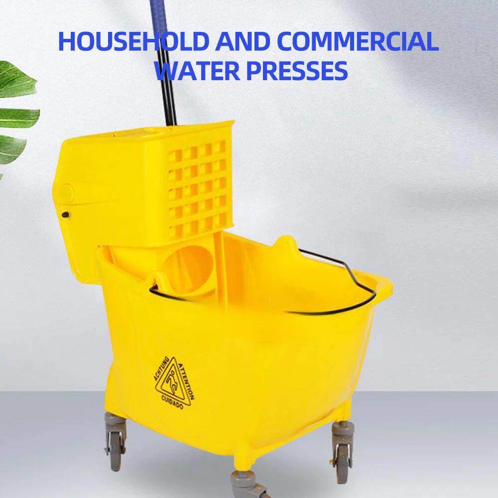 36L Mop Squeeze Dry Bucket Mop Bucket Handcart Washing Water