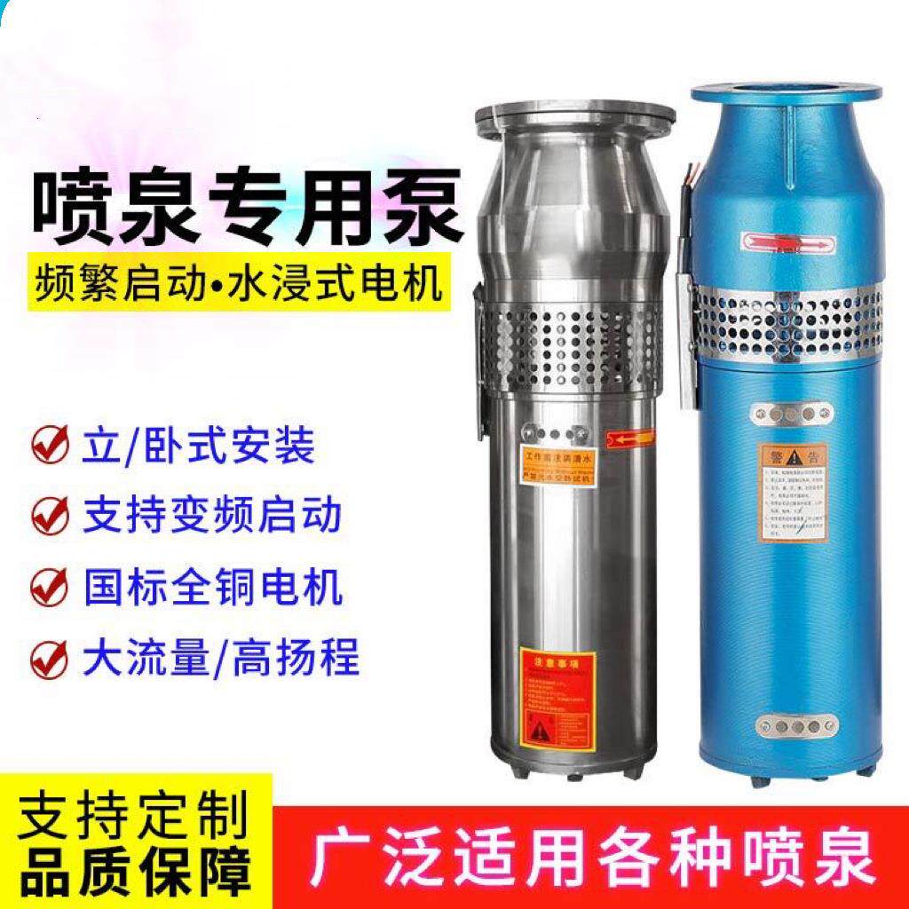 QS/QSP不锈钢304喷泉泵多级喷泉专用泵景观假山音乐喷泉潜水泵
