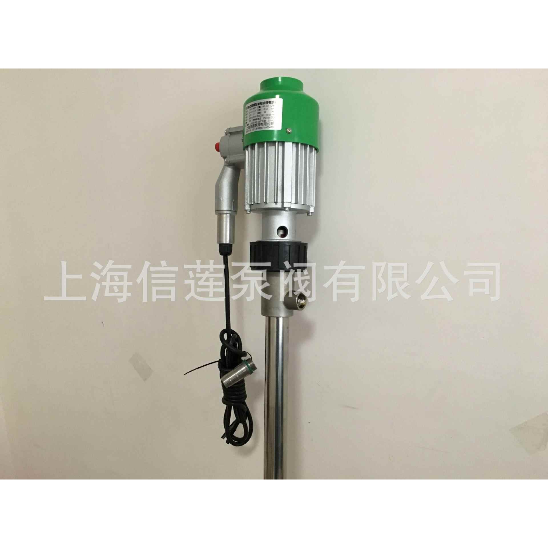 供应手提式电动油桶泵YBYB-40PG电动油桶泵电动抽液泵电动插桶泵