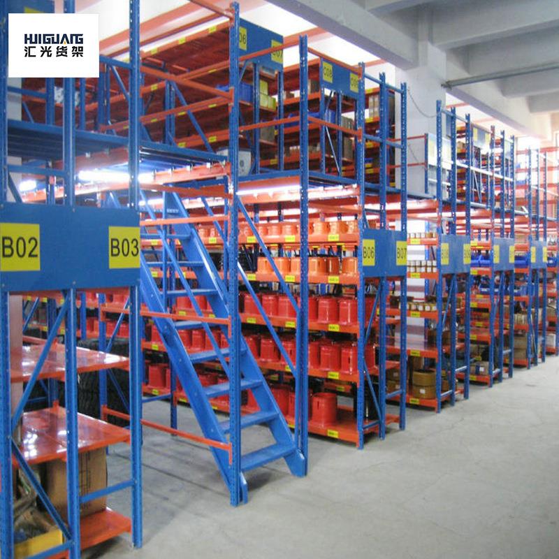 山东双层阁楼货架重型阁楼式货架三层阁楼式货架仓储库房货架平台