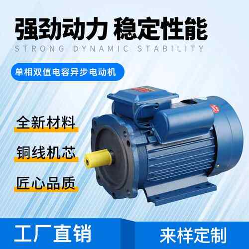 单相双值电容异步电动机YL90-1.1W-4B35/220V50HZ60HZ水泵电机