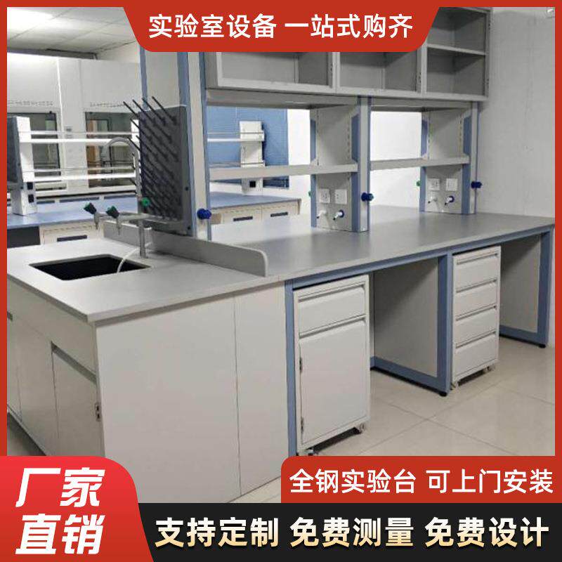 实验室全钢实验台钢木工作台铝木全木实验桌PP操作台不锈钢试验台