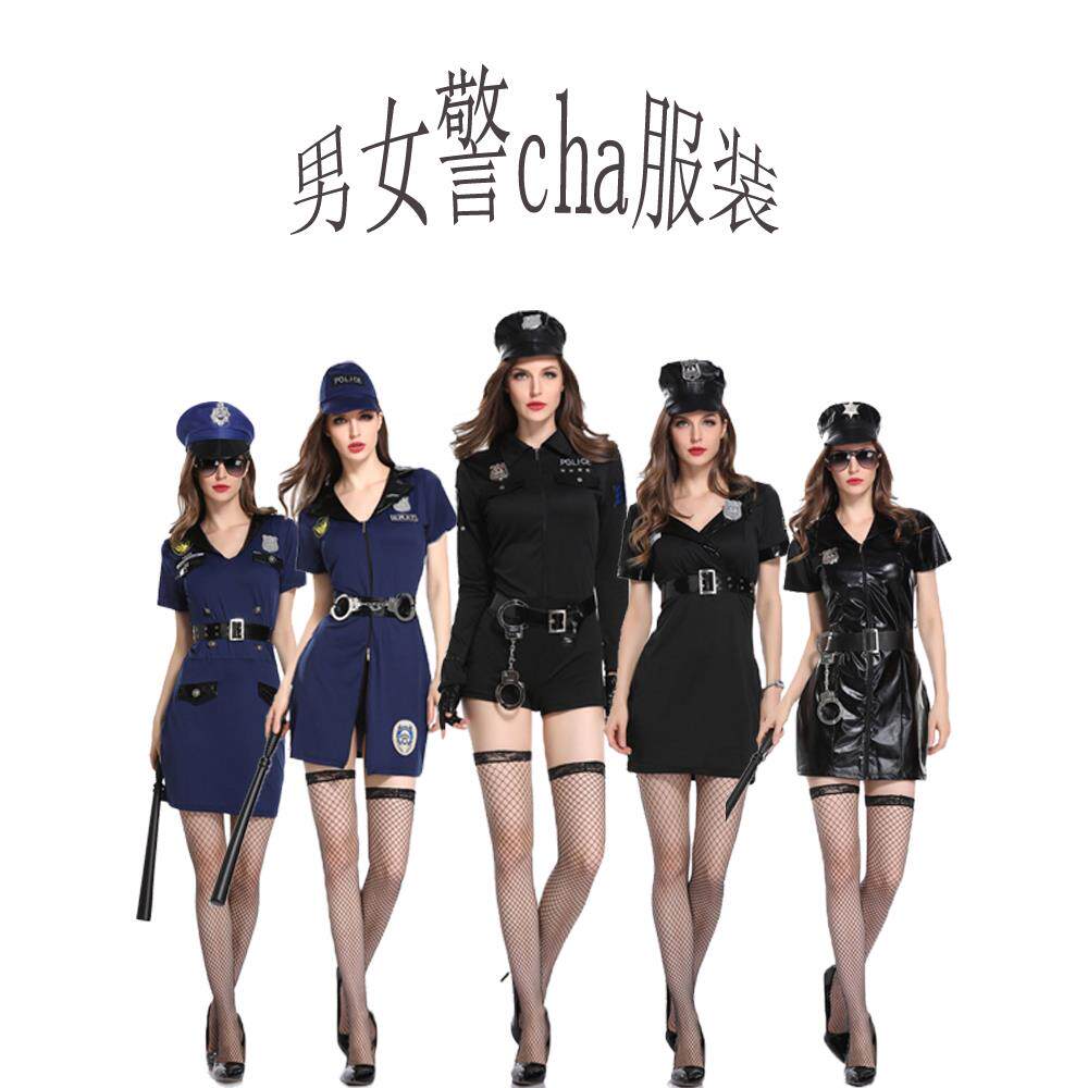 万圣节cos化妆舞会男女警cha犯人牢犯 囚犯服装教父表演衣服