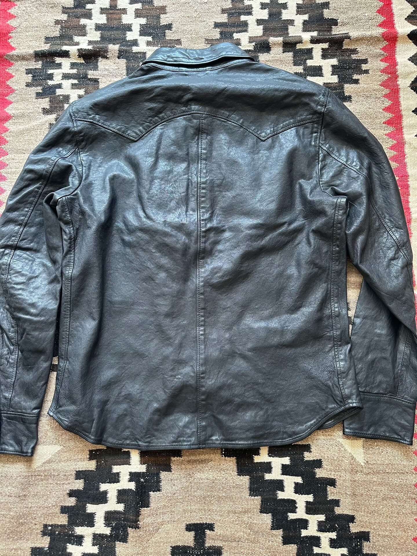 Polo Ralph Lauren Leather Shirt Jacket — front