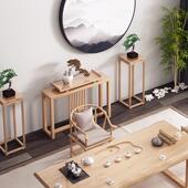 新式 轻奢饰中置物供桌创意长条靠 实木玄关桌关简约客厅QBH1127装