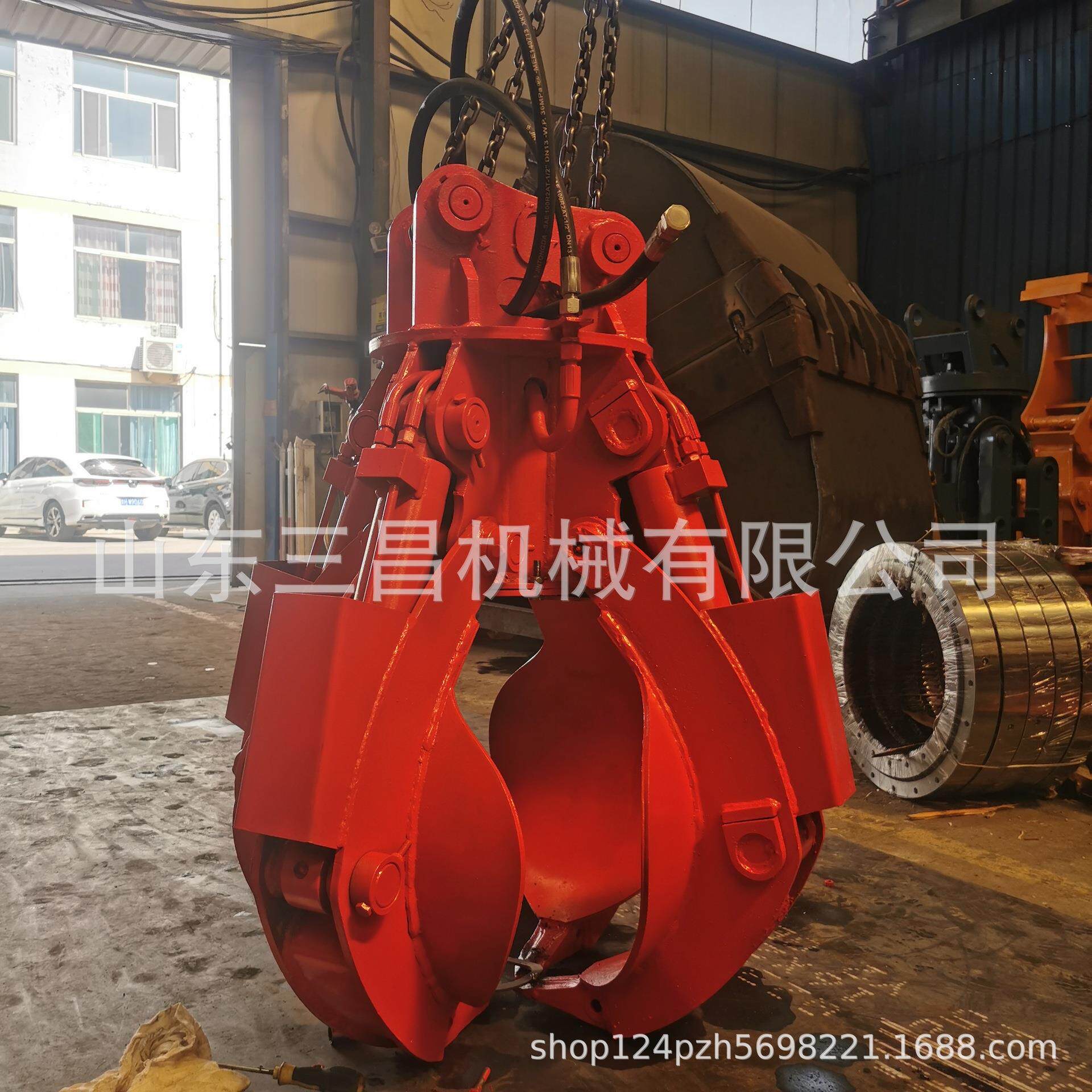 临工挖机梅花抓斗工业起重机配件不锈钢电动液压梅花抓