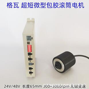 格瓦直流高速外转子辊筒电机 纱线纺线纺织机械 小型无刷电动滚筒